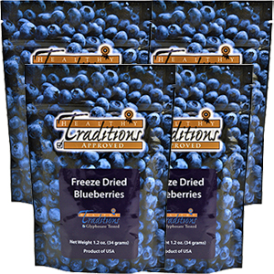 Freeze Dried Blueberries - 4 Bags